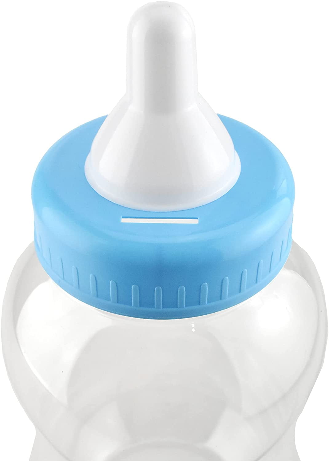 Jumbo Plastic Baby Milk Bottle Coin Bank, 15-Inch, Light Blue