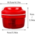 thumbnail image 2 of Manual Compact Food Chopper Hand Pull Mini Vegetable Chopper 300ml Small Onion Garlic Cutter, 2 of 3