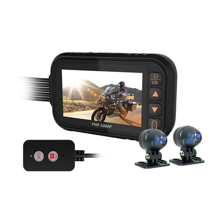 Motorcycle Driving Recorder 1080P High Definition Dual Cameras ...