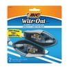 BIC Wite-Out Brand EZ Correct Grip Correction Tape, White, 2-Pack for School Supplies
