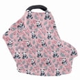 thumbnail image 4 of Renewold Panda Leaf Pink Baby Car Seat Covers Nursing Scarf Car Seat Canopy Shopping Cart Cover and High Chair Cover Protect Babies and Breastfeeding Mothers, 4 of 7