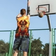 thumbnail image 5 of Pofeuu Sunset Meditating Dog Print Basketball Jersey, Shirts for Men Youth Basketball Jersey Crew Neck-4X-Large, 5 of 6
