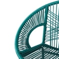 thumbnail image 6 of Christopher Knight Home Modern 28.5" Outdoor Faux Wicker Bar Stools, Metal Frame, Teal, Set of 2, 6 of 9