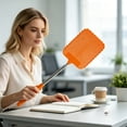 thumbnail image 5 of Telescopic Fly Swatter 11.02"-30.71" Extendable Pest Control Tool Heavy-Duty PP Swatter with Ergonomic Handle for Home Kitchen, 5 of 9