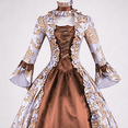 thumbnail image 3 of UPPADA 1800s Dress for Women Lace up Ren Faire Corset Ball Gown Vintage Medieval Fairy Halloween Costume Ladies Masquerade Dresses,5XL, 3 of 6