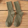 thumbnail image 3 of CSChome Solid Color Mid-calf Socks Women Mid-tube No Odor Japanese Style Solid Color High Elasticity Slip Breathable Soft Sweat-absorption, 3 of 7