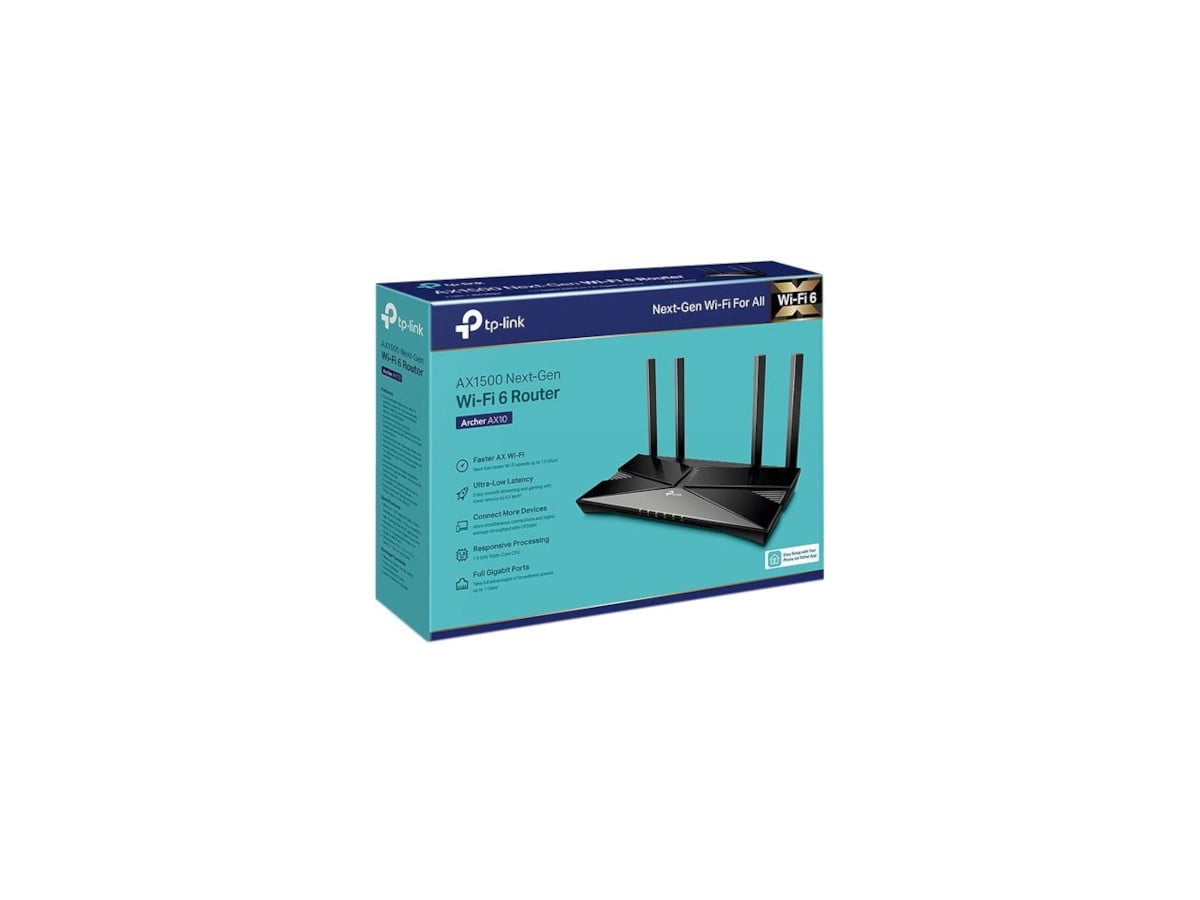 TP-Link Archer AX10 Wi-Fi 6 IEEE 802.11ax Ethernet Wireless Router