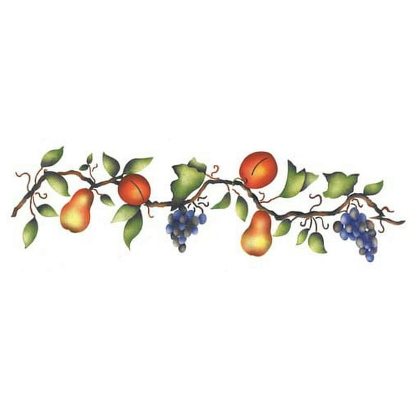 Assorted Fruit Branch Wall Stencil SKU #2827 by Designer Stencils