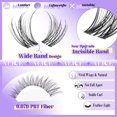 thumbnail image 5 of Lash Clusters Natural Lash Extensions Invisible Band Waterproof 8-16mm Cluster Eyelash Extensions Wispy Eyelash Clusters Individual Lashes Cluster Lashes by, 5 of 9