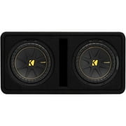 Kicker 50DCWC102 CompC 10" 1000-Watts Peak Subwoofer 2-Ohm Dual Vented Sub Box