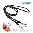 thumbnail image 4 of Uxcell Neck Lanyard with 2 Swivel Hooks Badge Lanyards Adjustable Strap Keychains Black, 4 of 7