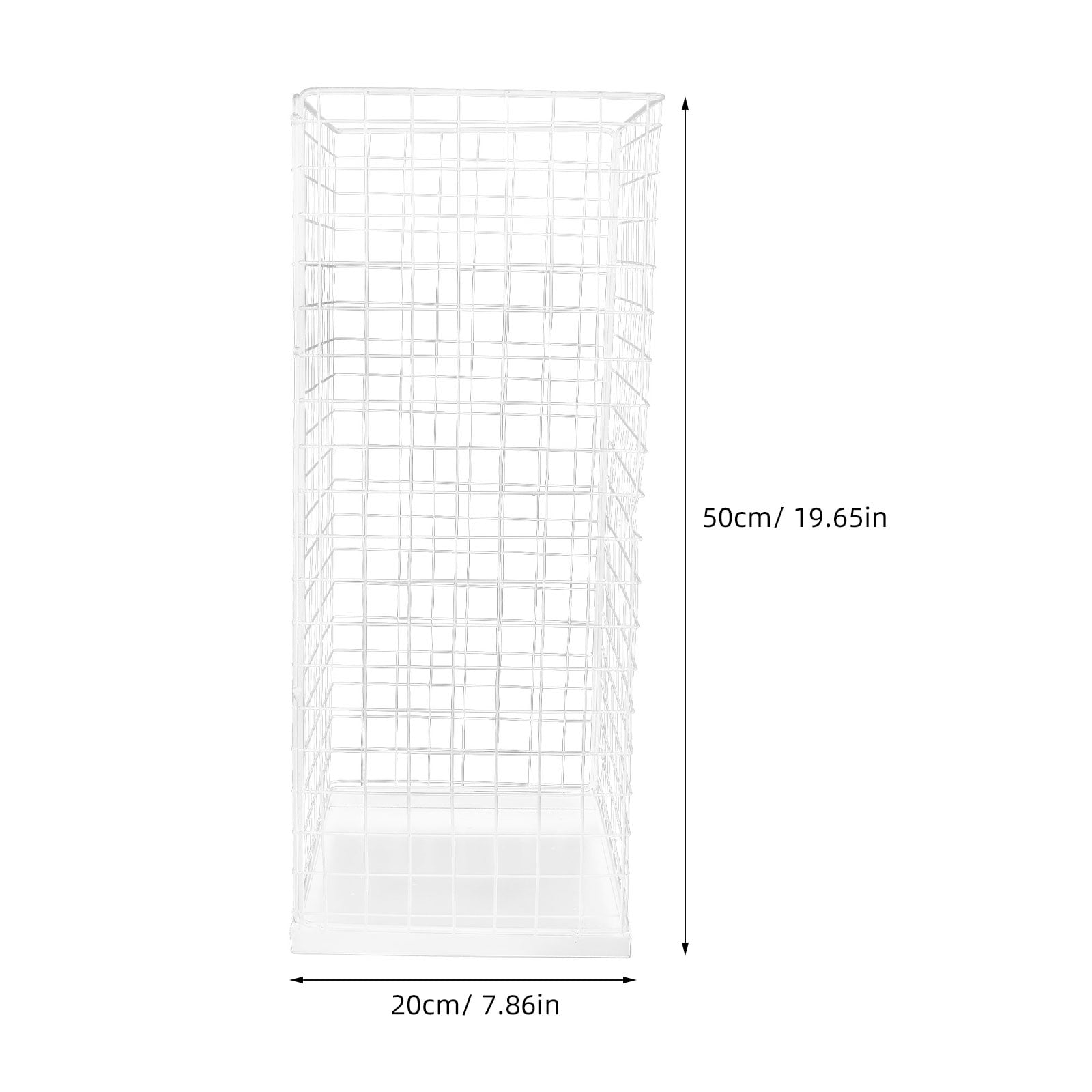 BESTYASH Metal Umbrella Holder Storage Rack, White, Simple Design, Multi-Umbrella Organizer Stand, 1 Piece