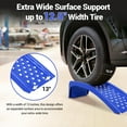 thumbnail image 2 of PIONEERWORKS 8" Lift Solid Steel Car Ramp 8000 Lbs Capacity, 2000 Lbs Per Ramps, Heavy Duty Truck Ramps for Car Repair or Vehicle Maintenance, 2 Pack Car Ramps, Blue, 2 of 9