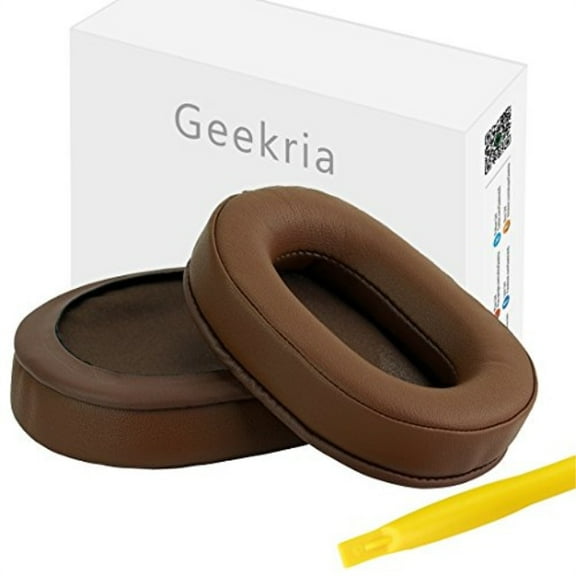 Geekria Earpad for ATH M30, M35, M50, M50X, M50S Headphones Replacement Ear Pad/Ear Cushion/Ear Cups/Ear Cover/Earpads Repair Parts (Brown)