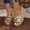 Gold, variant on Eltusu Women Slide Sandals, Open Toe Casual No Slip Soft Bottom Summer Wedge Shoes Black Size 7