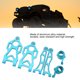 thumbnail image 3 of Kit De Brazo Oscilante Delantero De Coche RC, aleación De Aluminio Brazos De Suspensión Inferiores Superiores Delanteros De Coche RC Copa De Dirección Para Coches SCY 1/16, 3 of 7