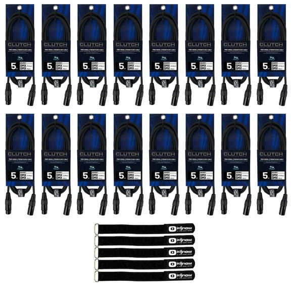 Universal 5FT 3-Pin DMX Lighting Cable (16 pack)