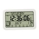 thumbnail image 4 of Reloj de pared digital decorativo, funciona con pilas, colgante, números grandes, sin tictac blanco, 4 of 9