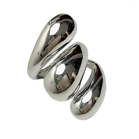 HONCLL Trendy Irregular Bangles Geometric Wide Cuff Bracelets Exaggerated Bracelet