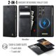 thumbnail image 3 of Funda Billetera Desmontable Magnética 2 en 1 Magsafe para Samsung Galaxy S25 Ultra con Tarjetero para Mujer y Hombre,Cuero PU Retro 【Bloqueo RFID】 Funda con soporte a prueba de golpes, 3 of 10