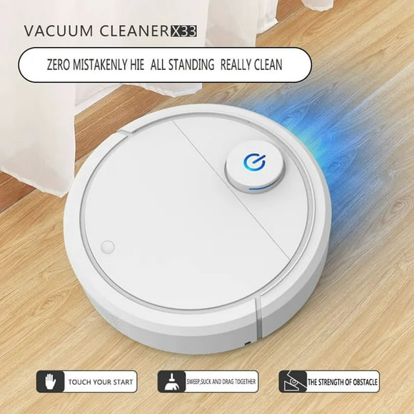 EGNMCR Cordless Vacuums Robot Vacuum And Mop Combo, 3 In 1 Robotic Vacuum Cleaner With Watertank/Dustbin/Brush, Blocked By Hair, Remote/App, Ideal For Hard Floor/Pet Intelligent sweeper