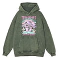 thumbnail image 5 of Sudadera con capucha retro desgastada Dreamland Enjoy The Moment para hombre, ropa deportiva de moda, 100 % algodón, ropa cálida, sudadera informal holgada, 5 of 5