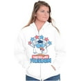 thumbnail image 3 of Tootsie Owl USA Tastes Like Freedom Unisex Plus Size Zip Hoodie Brisco Brands 5X, 3 of 5