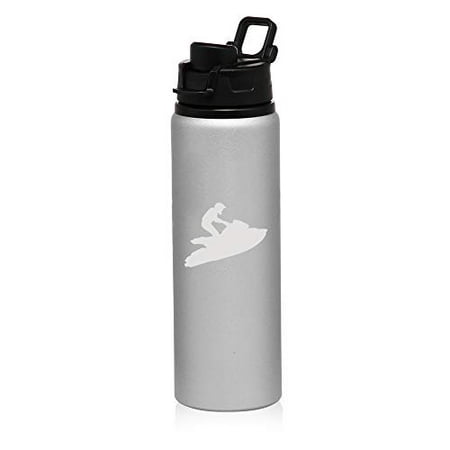 Sport Jet Ski - MIP Brand 25 oz Aluminum Sports Water Travel Bottle Jet Ski (Silver)