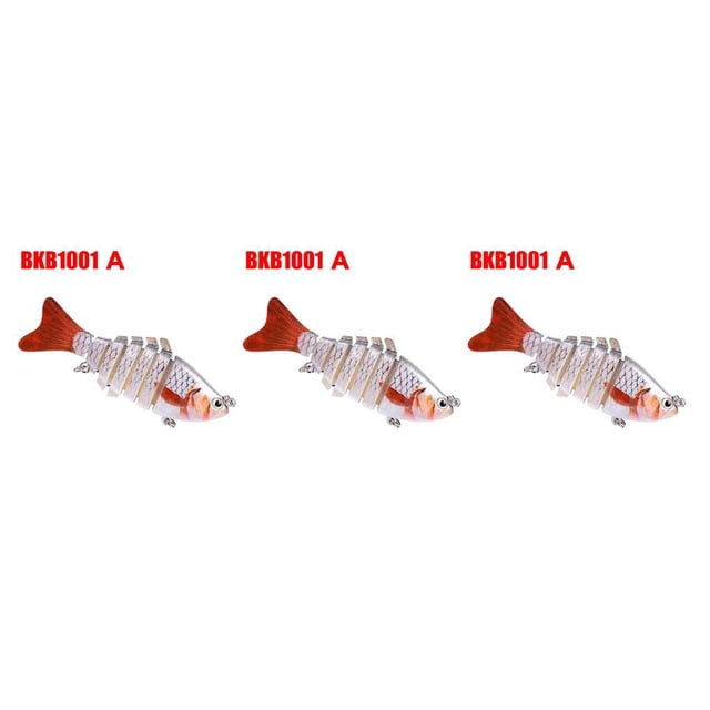 Naiovety Señuelos de pesca hundidos Wobblers 10cm 14,8g 6 Swimbait articulado múltiple duro Type1 NO1