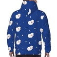 thumbnail image 3 of Bingfone Moon Lamb Men's Drawstring Hoodie Long Sleeve Pocket Sweatshirts-Large, 3 of 6