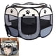 thumbnail image 1 of Corral Portátil Plegable para Mascotas, Casa de Mascotas de 58 Cm de Altura x 91 Cm de Largo Corralito para Cachorros Impermeable de Tela Oxford, Interiores y Exteriores Seguro Resistente (Gris), 1 of 7