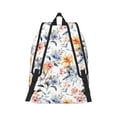 thumbnail image 2 of Naloa Lilies Flowers Canvas Backpack for Men Women Rucksack Casual Travel Daypack College Tote Satchel Bookbag for Teens-Medium, 2 of 7