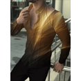 thumbnail image 1 of Camisa de hombre con solapa floral, camisa de manga larga con botones para uso diario y festivo, ropa cómoda y suave, diseño de botones de moda, informal, 1 of 6