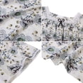 thumbnail image 6 of Women Nightdress Loungewear Dress Floral Print Short Sleeve Long Sleepwear, XL-4XL, 6 of 7