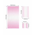 thumbnail image 4 of Pink Ombre Towel Set of 3, Soft Microfiber Bath Towels, Hand Towel, Washcloths, Pink White Gradient Modern Abstract Art Quick-Dry Absorbent Towels for Bathroom Kitchen Hotel Beach Gym Spa, 4 of 7