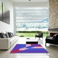 thumbnail image 6 of Ahgly Company Indoor Rectangle Patterned Crocus Purple Area Rugs, 6' x 9', 6 of 6
