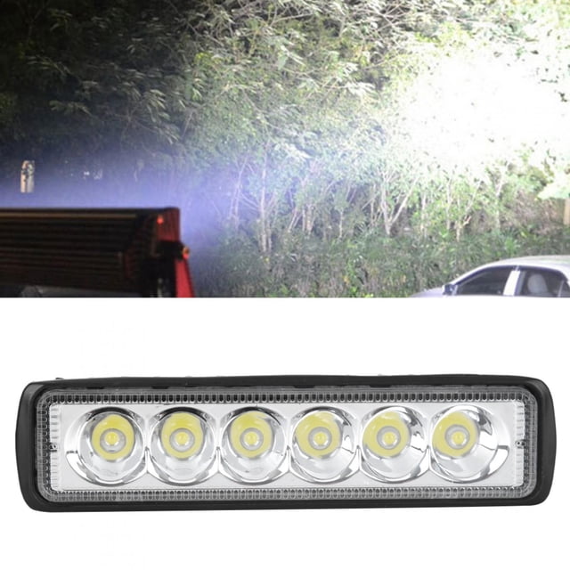 Faro todoterreno, 18 W, 6500 K, 1800 LM, 6 LED, resistente al agua, luz de trabajo para motocicleta, diseño de última generación
