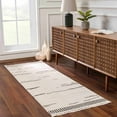 thumbnail image 6 of Hauteloom Munich Modern Farmhouse Living Room Bedroom Dining Room Area Rug - Casual Boho Look Carpet - Bohemian Neutral Minimalist - Bone, Cream, Beige, Black - 2' x 3', 6 of 17