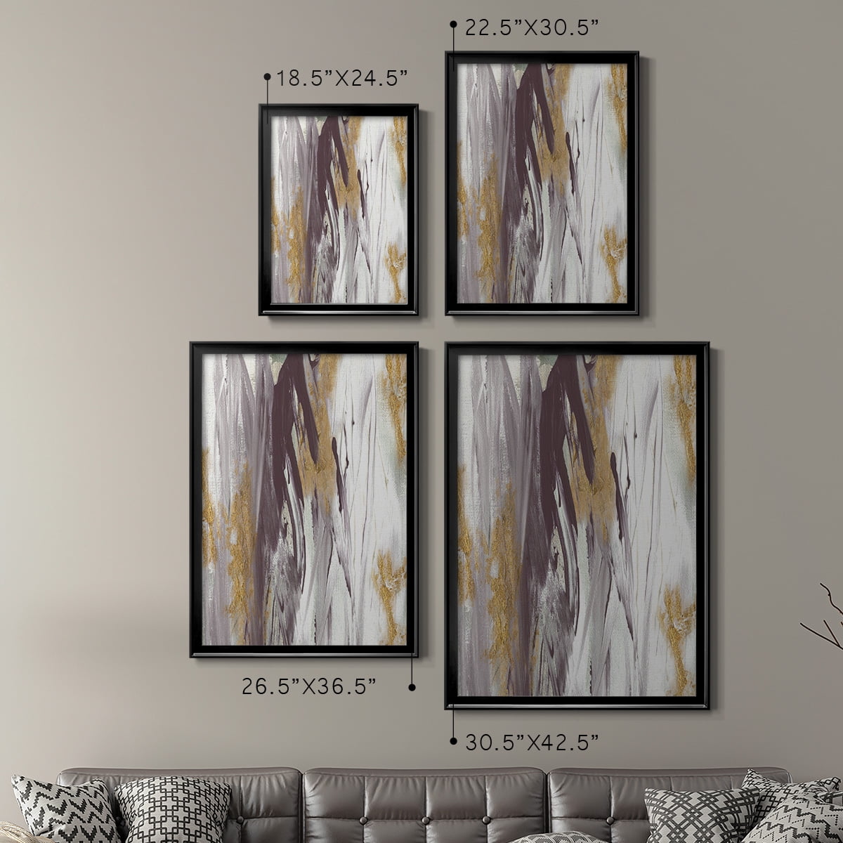 Tumultuous Amethyst I Premium Framed Print - Ready to Hang