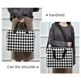thumbnail image 6 of FORMRS 16" Laptop Bag Carrying Sleeve Case with Handle Travel Shoulder Briefcase, Black and White Geometric, 6 of 8