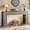 Grey, variant on 63-Inch Long Console Table with RGB LED Lights, Extra Wide and Thick Sofa Table Behind Couch, Farmhouse Entryway Table for Entrance, Hallway, Living Room, White