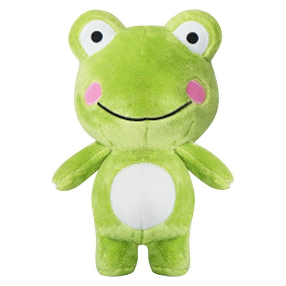 JZCHUNTOY Green Stuffed Frog Toy - Soft Cuddly Plush for Children - Adorable Playmate for Kids