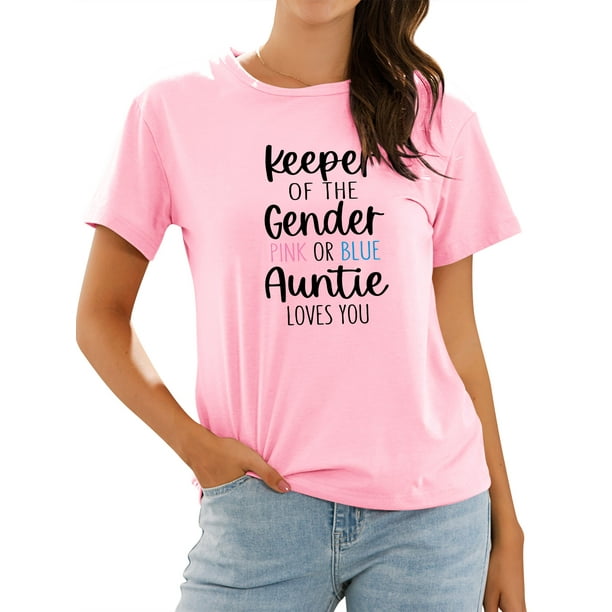 Verstikkend Woning maagpijn TWZH Women Keeper Of The Gender Letter T-Shirt Short Sleeve Funny Tee -  Walmart.com