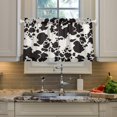 thumbnail image 5 of GZHJMY 36 Inch Length Kitchen Curtains Cow Pattern 2 Panels Half Window Sheer Curtains Rod Pocket Farmhouse Short Drapes for Bathroom Cafe Basement Home Decor, 5 of 7