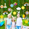 thumbnail image 5 of MALLMALL6 Rainbow Hanging Swirls Decorations Birthday Party Supplies, 5 of 6