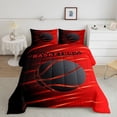 thumbnail image 2 of Feelyou Teesn Basketball Print Queen Comforter Set, Ball Game Gaming Bedding Sets, Modern Sports Theme Reversible Bedding Comforter Set, Super Cozy Room Decor, 3-Piece, 2 of 8