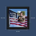 thumbnail image 2 of Be Strong and Courageous, Biblical Military Gift, American Flag Picture Frame, 6341B, 2 of 6