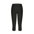 thumbnail image 5 of Black Womens Sweatpants Women's Fashionable and Casual High Waist Hollow Yoga Lightweight Comfortable Seven Point Pants Solid Color Soft Leggings Casual Pants Women, 5 of 5
