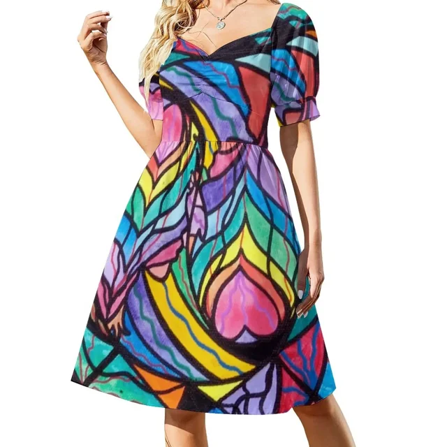 Vestido de manga corta de auténtica relación, vestido largo elegante para invitada de boda, ropa de verano para mujer