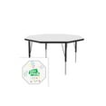 thumbnail image 7 of Correll 48" Octogonal Wood Markerboard-Dry Erase - Activity Table in Black/White, 7 of 7